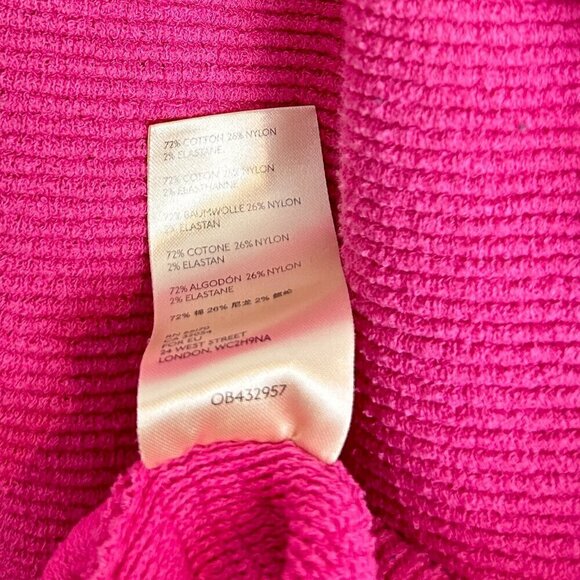 FREE PEOPLE Ottoman Slouchy Tunic in Electric Pink Size Small - Picture 7 of 11